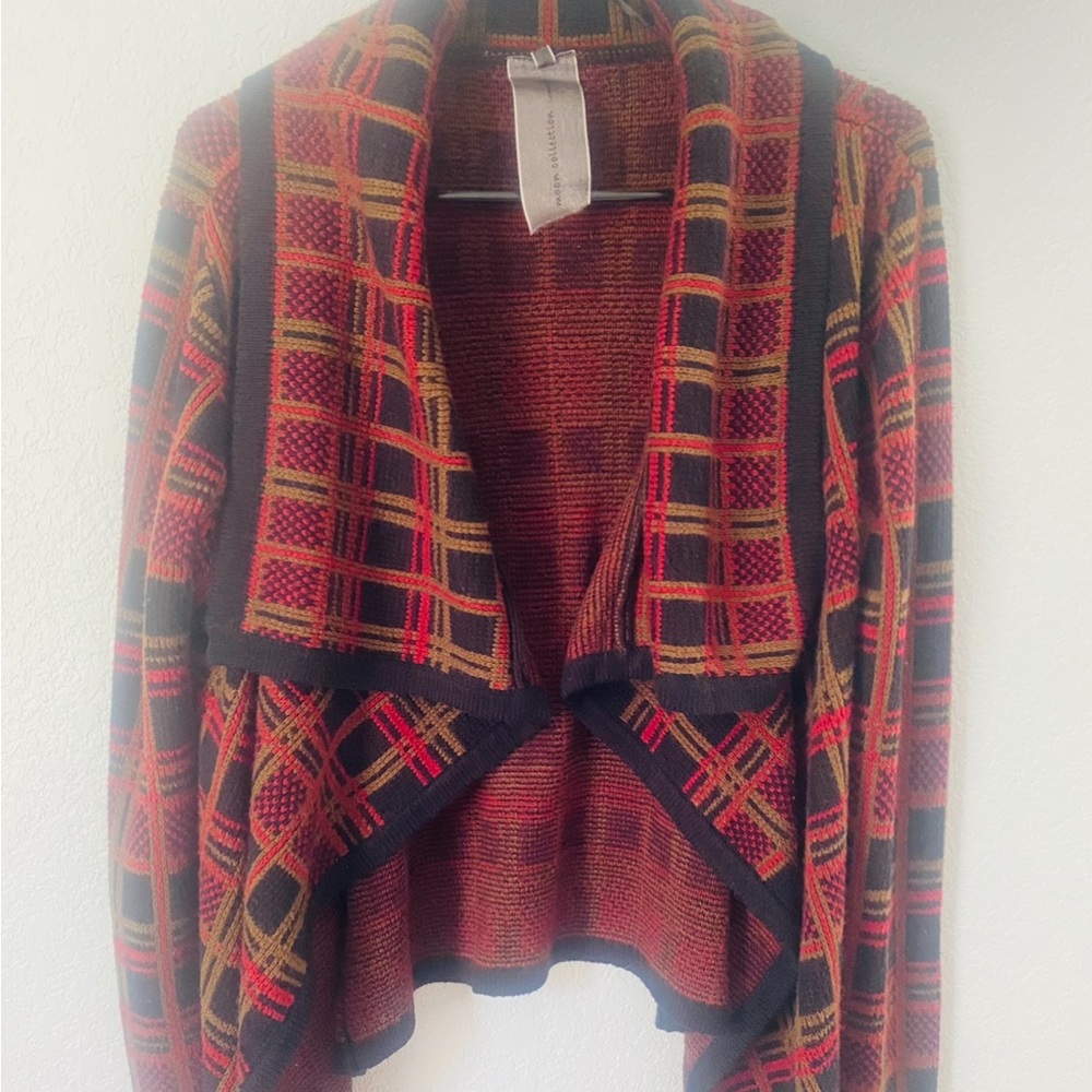 Moon Collection Plaid Sweater